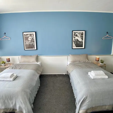 Apartmán Urban Haven-zentrum-3 Schlafzimmer-5 Einzelbetten-waschmaschine *