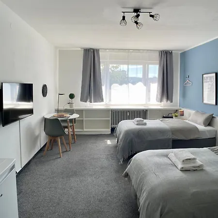 Apartmán Urban Haven-zentrum-3 Schlafzimmer-5 Einzelbetten-waschmaschine Štutgart